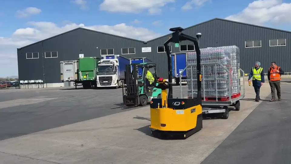 AWE forklift and electric tug equipment at work